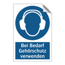 Bei Bedarf Gehörschutz verwenden