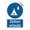 Zelten erlaubt