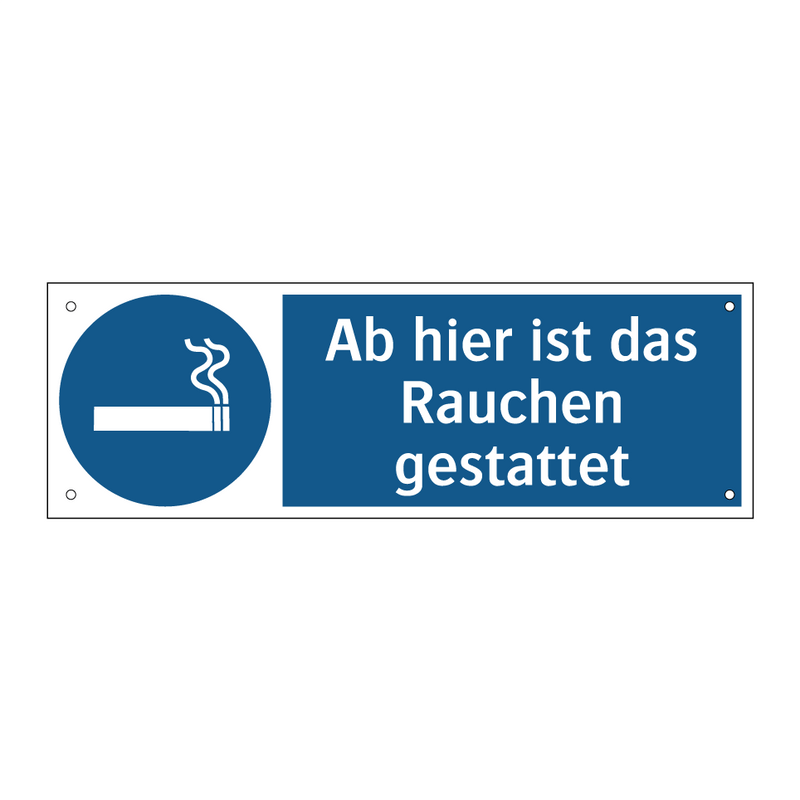 Ab hier ist das Rauchen gestattet