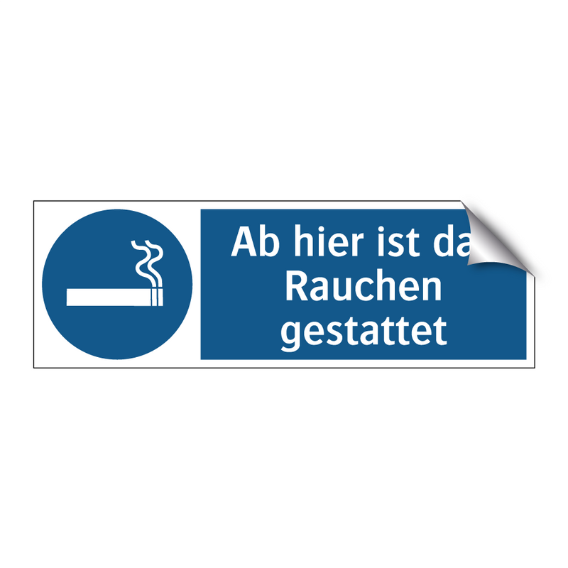 Ab hier ist das Rauchen gestattet
