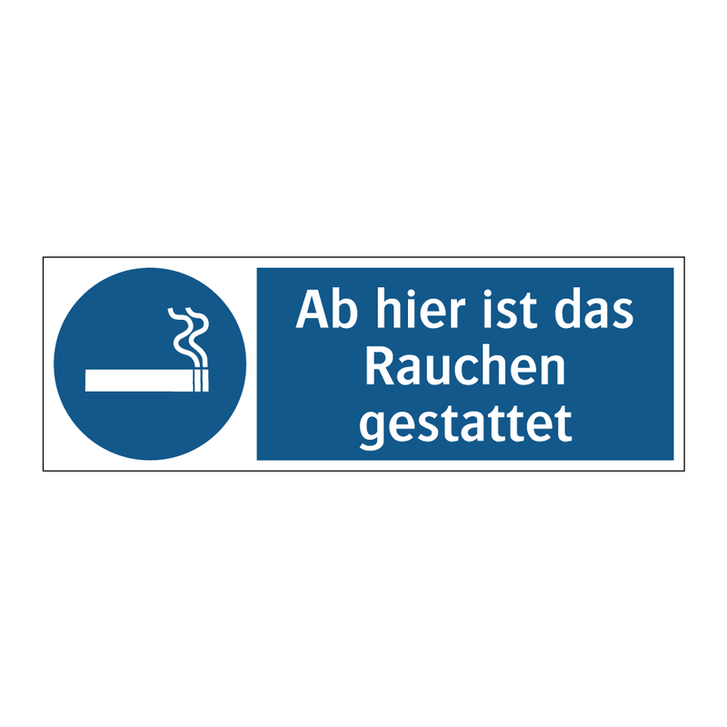 Ab hier ist das Rauchen gestattet
