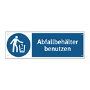 Abfallbehälter benutzen