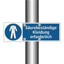 Säurebeständige Kleidung erforderlich
