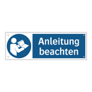 Anleitung beachten