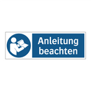 Anleitung beachten