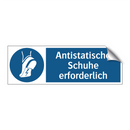 Antistatische Schuhe erforderlich