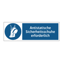 Antistatische Sicherheitsschuhe erforderlich
