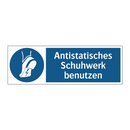 Antistatisches Schuhwerk benutzen