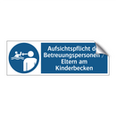 Aufsichtspflicht der Betreuungspersonen / Eltern am Kinderbecken