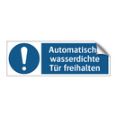 Automatische wasserdichte Tür freihalten