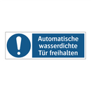 Automatische wasserdichte Tür freihalten