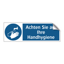 Achten Sie auf Ihre Handhygiene