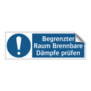 Begrenzter Raum Brennbare Dämpfe prüfen