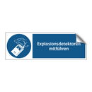 Explosionsdetektoren mitführen