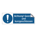 Achtung! Geerdet und kurzgeschlossen