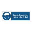 Baustellenbereich Helme erforderlich