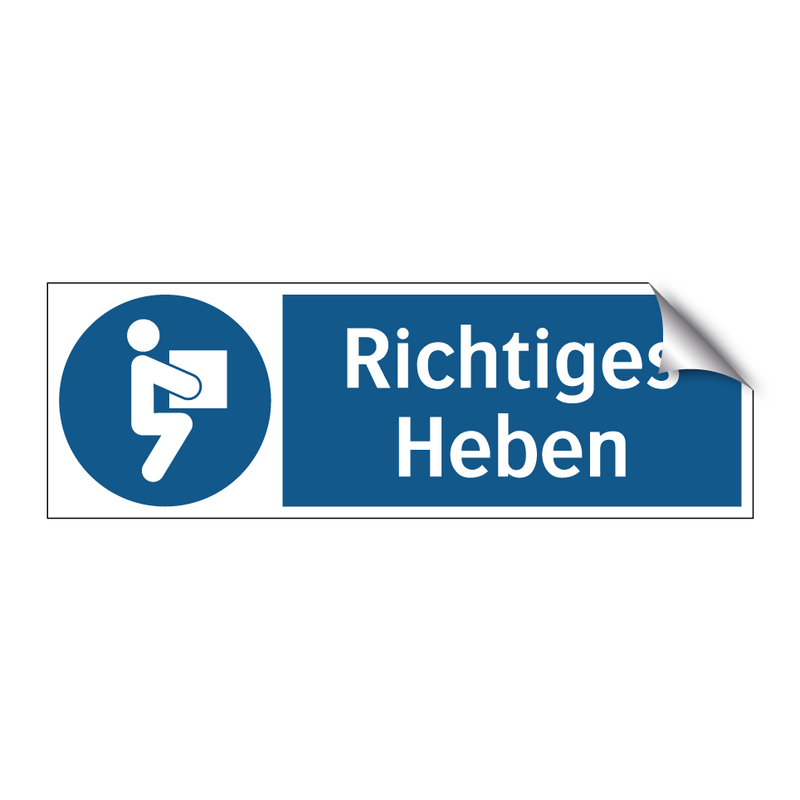Richtiges Heben