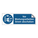 Vor Wartungsarbeiten Strom abschalten