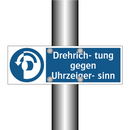 Drehrich- tung gegen Uhrzeiger- sinn