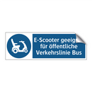 E-Scooter geeignet für öffentliche Verkehrslinie Bus