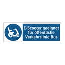E-Scooter geeignet für öffentliche Verkehrslinie Bus