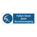 Fallen lösen beim Aussetzvorgang