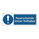 Feuerschutztür Immer freihalten