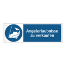 Angelerlaubnisse zu verkaufen