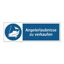 Angelerlaubnisse zu verkaufen