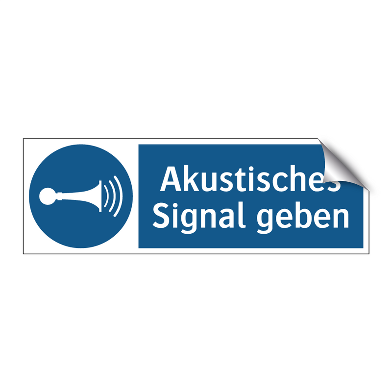 Akustisches Signal geben