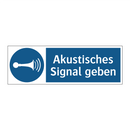 Akustisches Signal geben