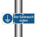 Vor Gebrauch erden
