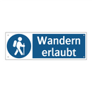 Wandern erlaubt