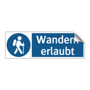 Wandern erlaubt