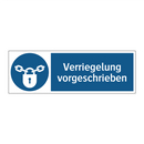 Verriegelung vorgeschrieben