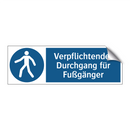 Verpflichtender Durchgang für Fußgänger