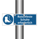 Rutschfeste Schuhe erforderlich
