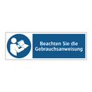 Beachten Sie die Gebrauchsanweisung