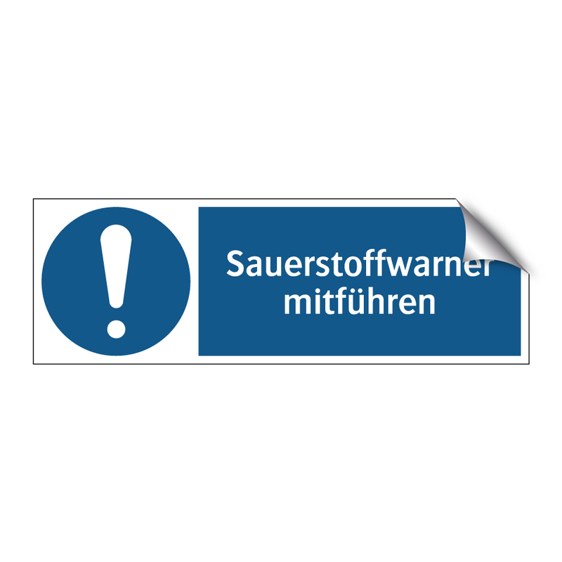 Sauerstoffwarner mitführen