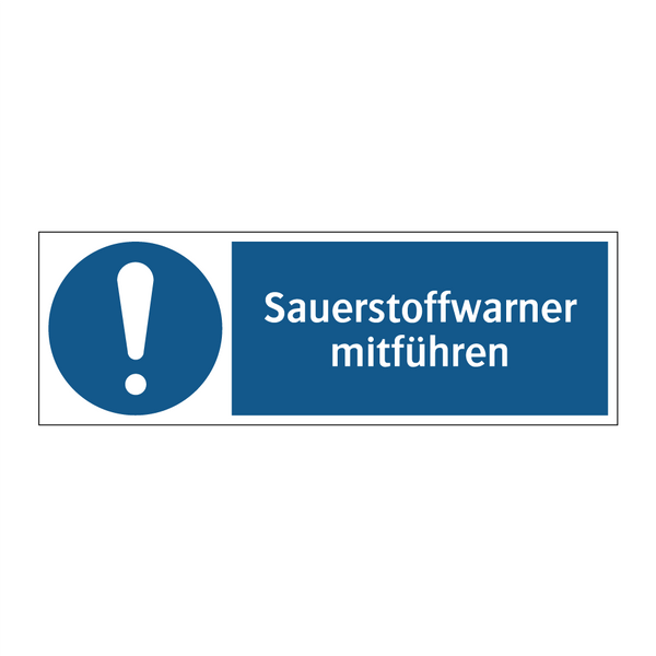 Sauerstoffwarner mitführen
