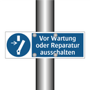 Vor Wartung oder Reparatur ausschalten