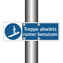 Treppe abwärts runter benutzen