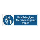 Unabhängiges Atemschutzgerät tragen