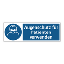 Augenschutz für Patienten verwenden