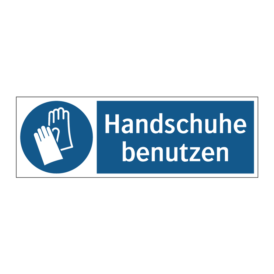 Kauf Handschuhe benutzen schild | SignOnline
