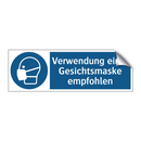 Verwendung einer Gesichtsmaske empfohlen