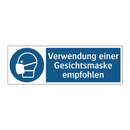 Verwendung einer Gesichtsmaske empfohlen
