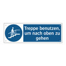 Treppe benutzen, um nach oben zu gehen