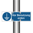 Vor Benutzung erden