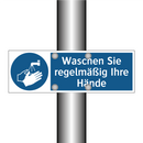 Waschen Sie regelmäßig Ihre Hände